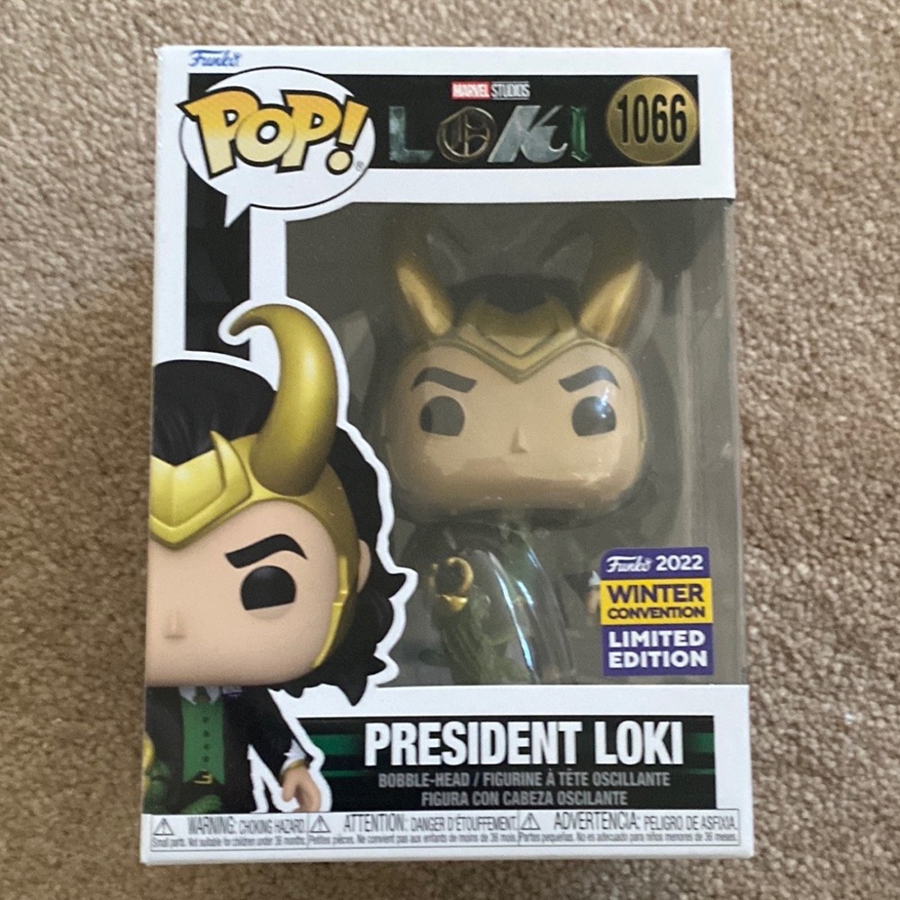 Marvel Comics MCU Funko Pop President Loki #1066 Winter Convention Exclusive
